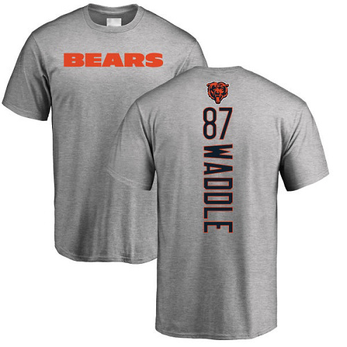 Chicago Bears Men Ash Tom Waddle Backer NFL Football 87 T Shirt